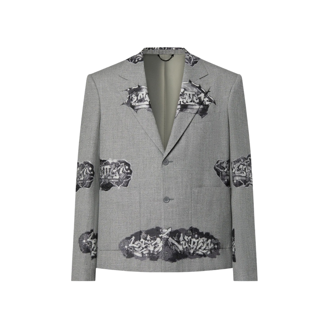 - Louis Vuitton LV Graffiti Summery Jacket Flecked Pearl Gray - 대표 이미지 #1