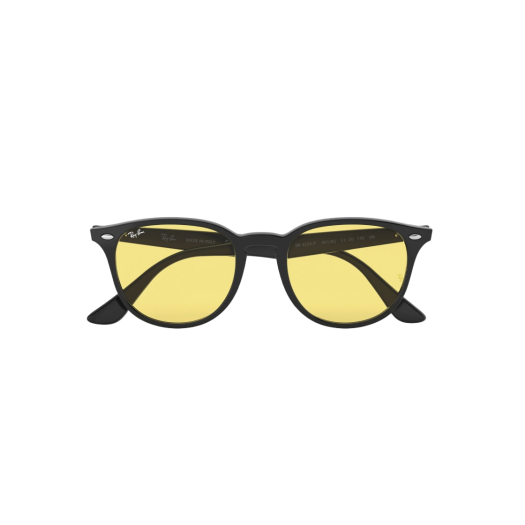 Ray-Ban 4259 Gloss Black Frame Yellow Classic Lenses Low Bridge Fit
