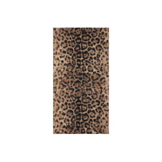 (W) Celine Stole in Ocelot Print Cashmere Muslin Leopard