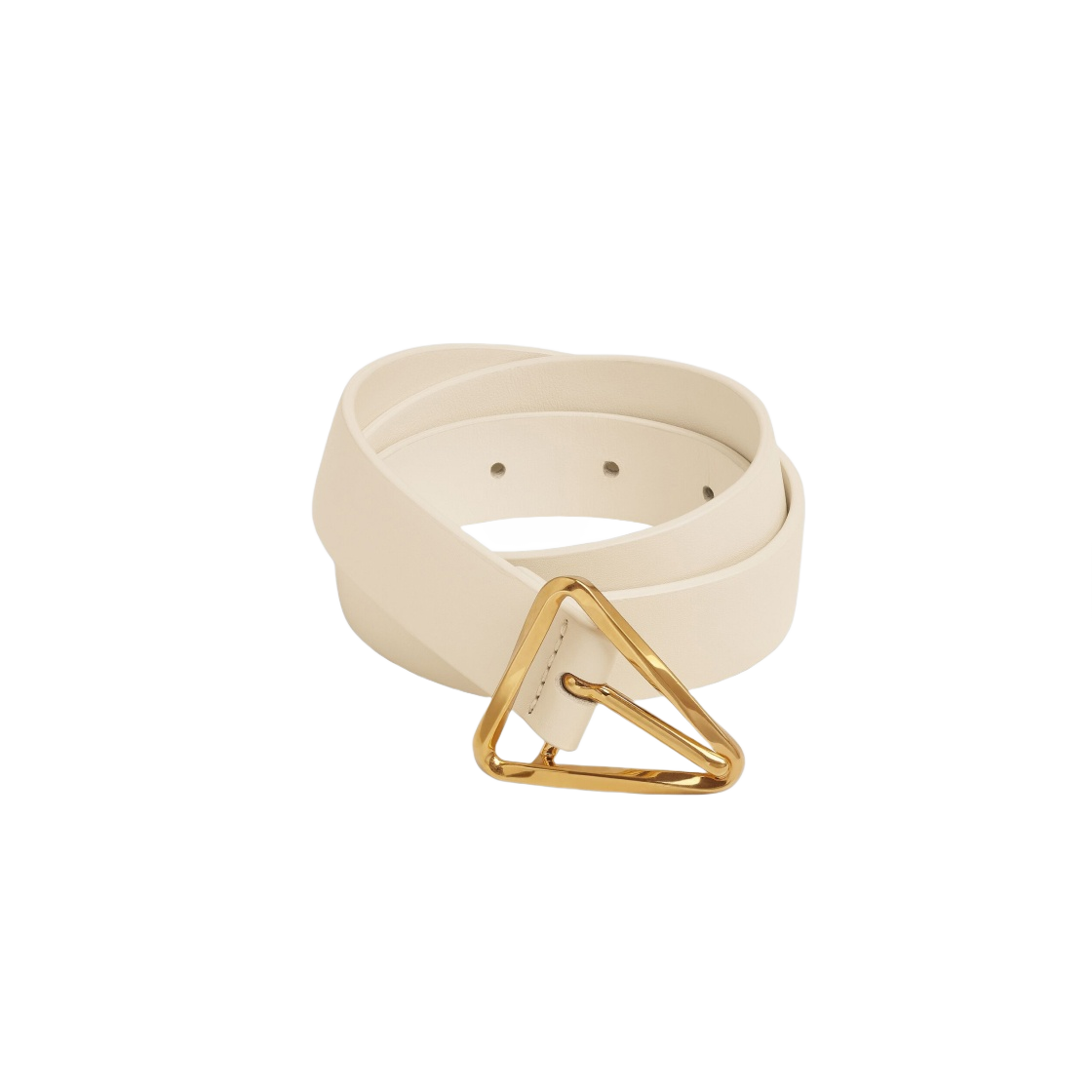 (W) 보테가 베네타 그래스프 벨트 화이트((W) Bottega Veneta Grasp Belt White) - 1