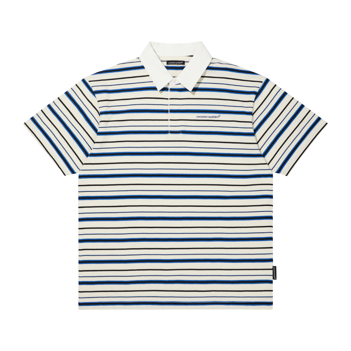 L31UTS030OWH LOCKHEED MARTIN Stripe Polo Tee Off White