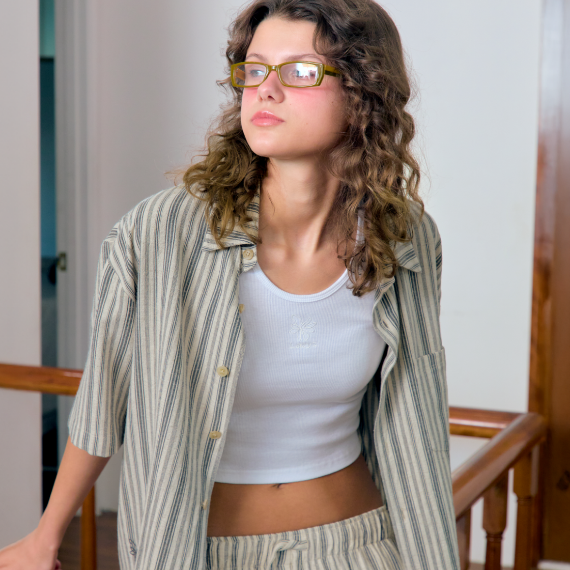 레이지지 레이지 플라워 탱크탑 화이트(Lazyz Lazy Flower Tank Top White) - 4