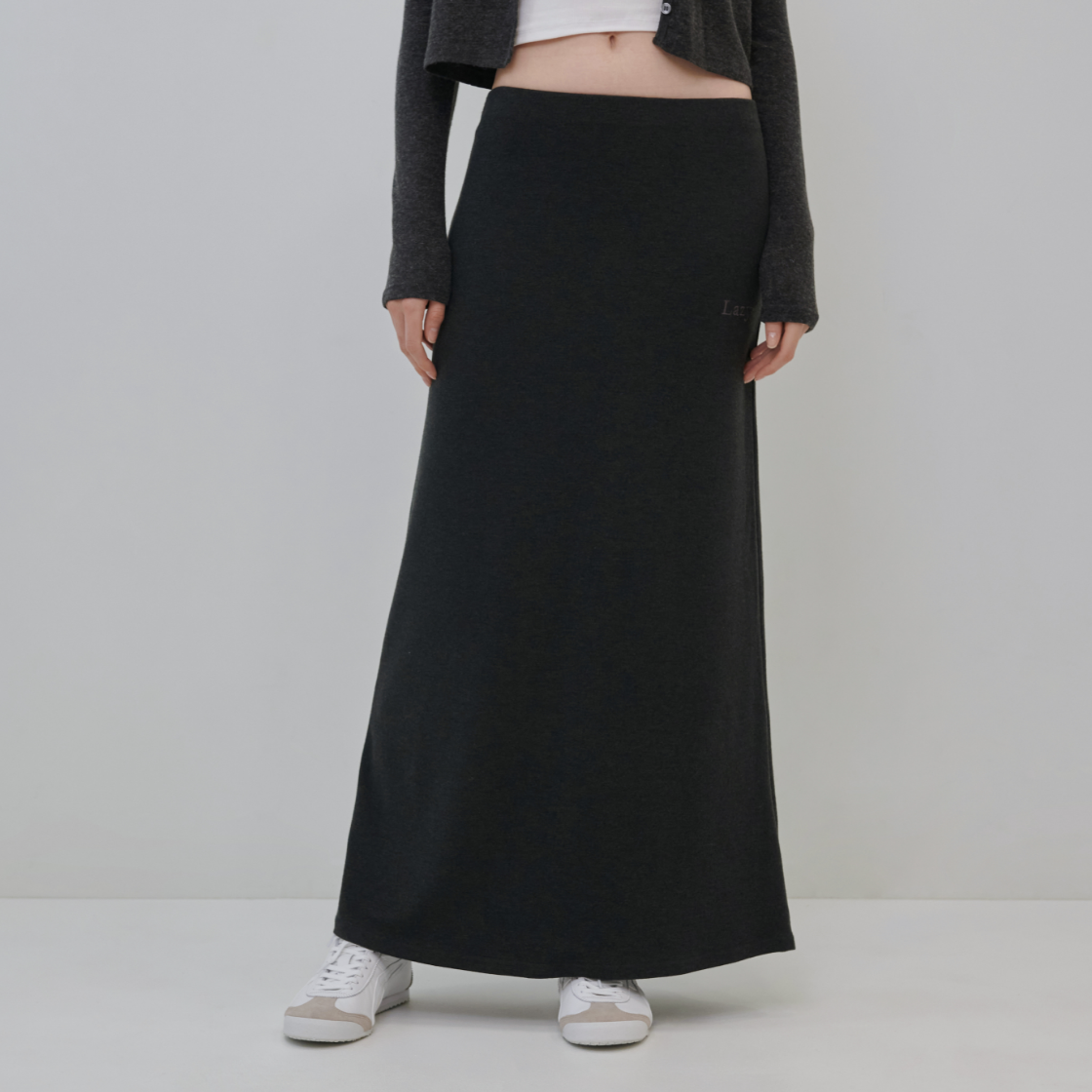 레이지지 레이지 소프트 터치 롱 스커트 차콜(Lazyz Lazy Soft Touch Long Skirt Charcoal) - 4