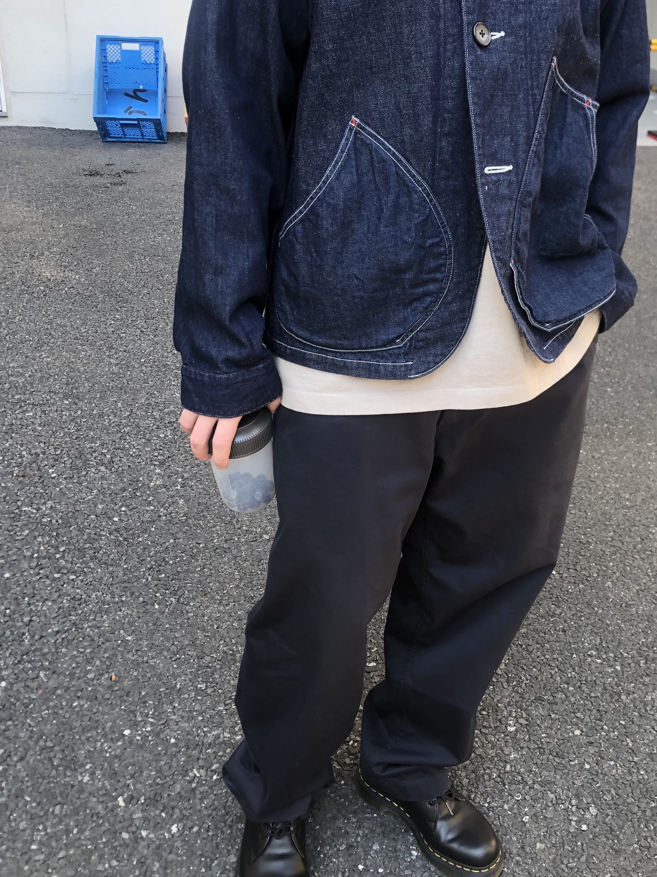 Kapital 11.5 oz. Denim & 8 oz. Denim Apple Man Coverall Indigo 착용 스타일