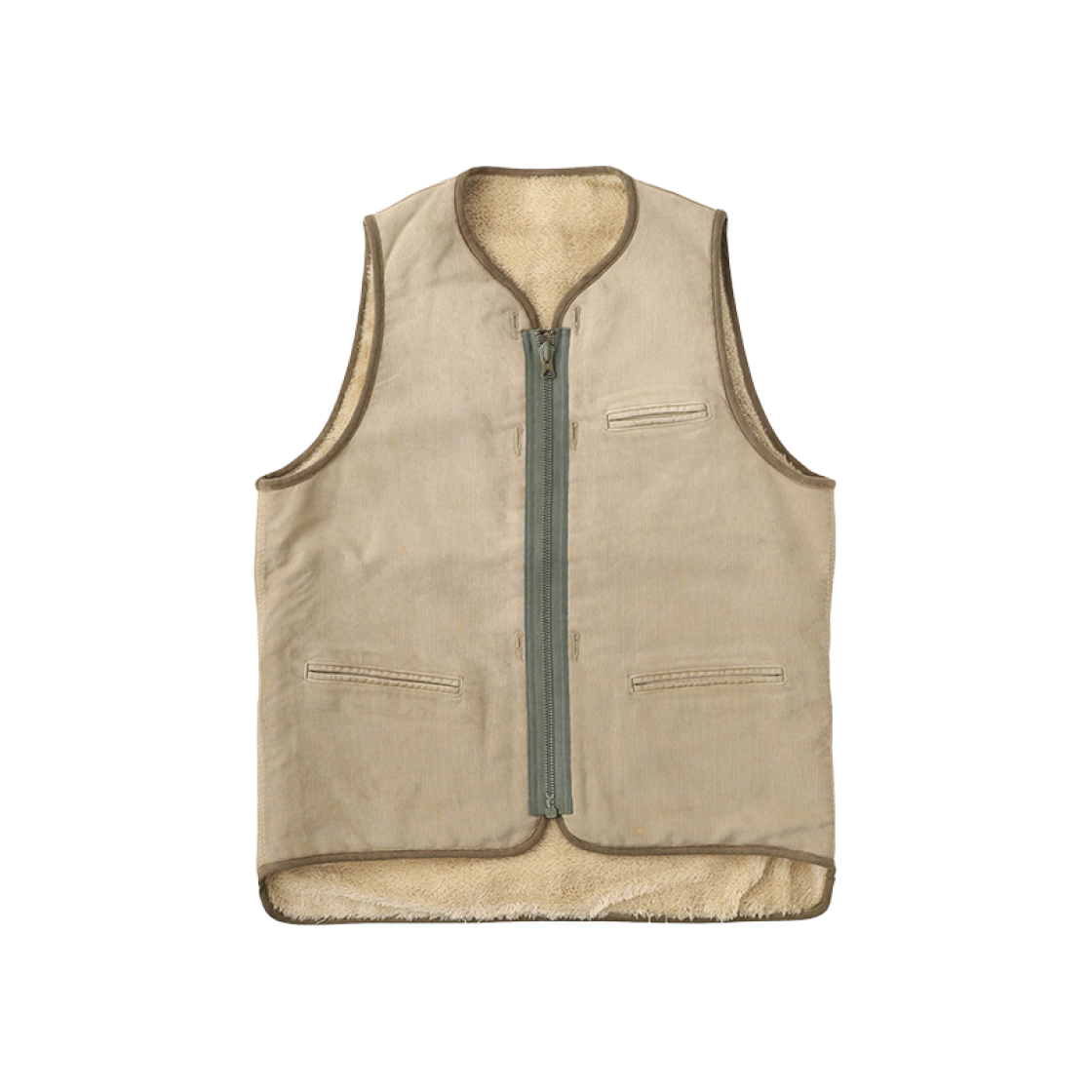 VISVIM 23SS LINER VEST C/D CON成衣水洗泥染双面军事线马甲