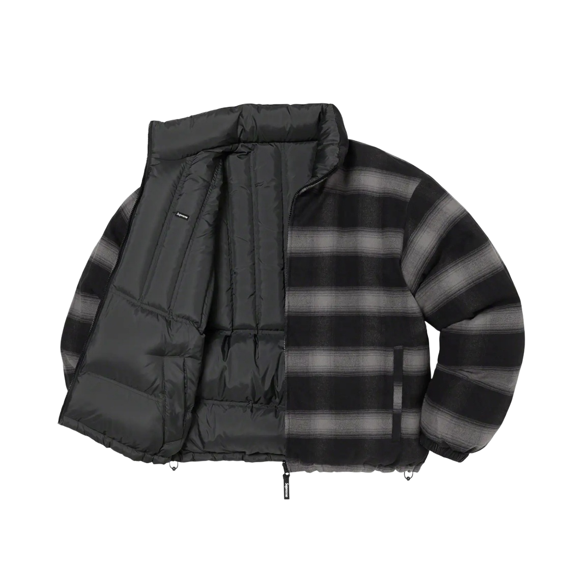 슈프림 플란넬 리버시블 퍼퍼 자켓 블랙 - 22FW | Supreme | KREAM 슈프림 플란넬 리버시블 퍼퍼 자켓 블랙 - 22FW | Supreme | KREAM