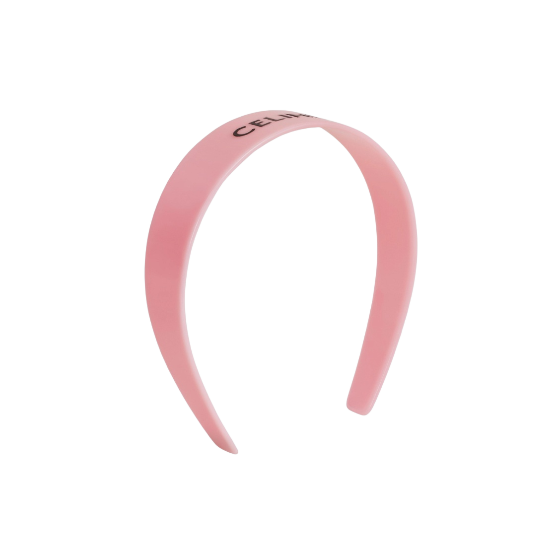 (W) 셀린느 아세테이트 모노크롬 셀린느 헤드밴드 라이트 로즈 블랙((W) Celine Monochroms Celine Headband in Acetate Light Rose Black) - 2