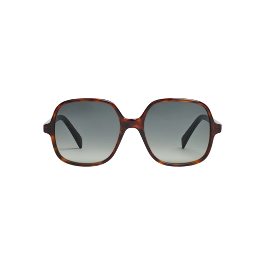 (W) Celine Oversized S244 Sunglasses in Acetate Red Havana