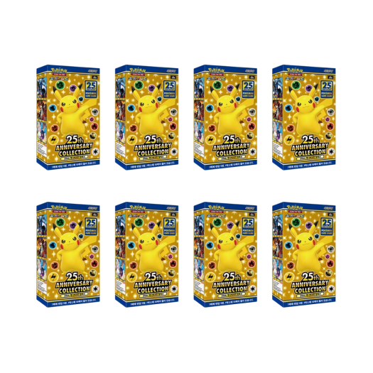 Pokemon Card Game Sword & Shield Expansion Pack 25th Anniversary Collection 8 Boxes (Total Pack of 128)