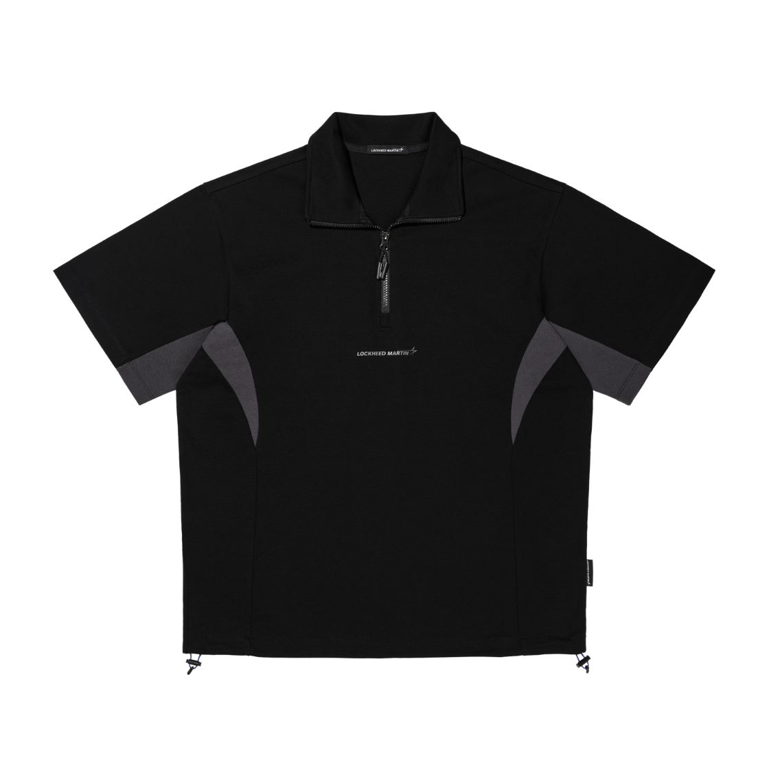 L31UTS040BLK LOCKHEED MARTIN Shorts Sleeve Half Zip-Up Tee Black