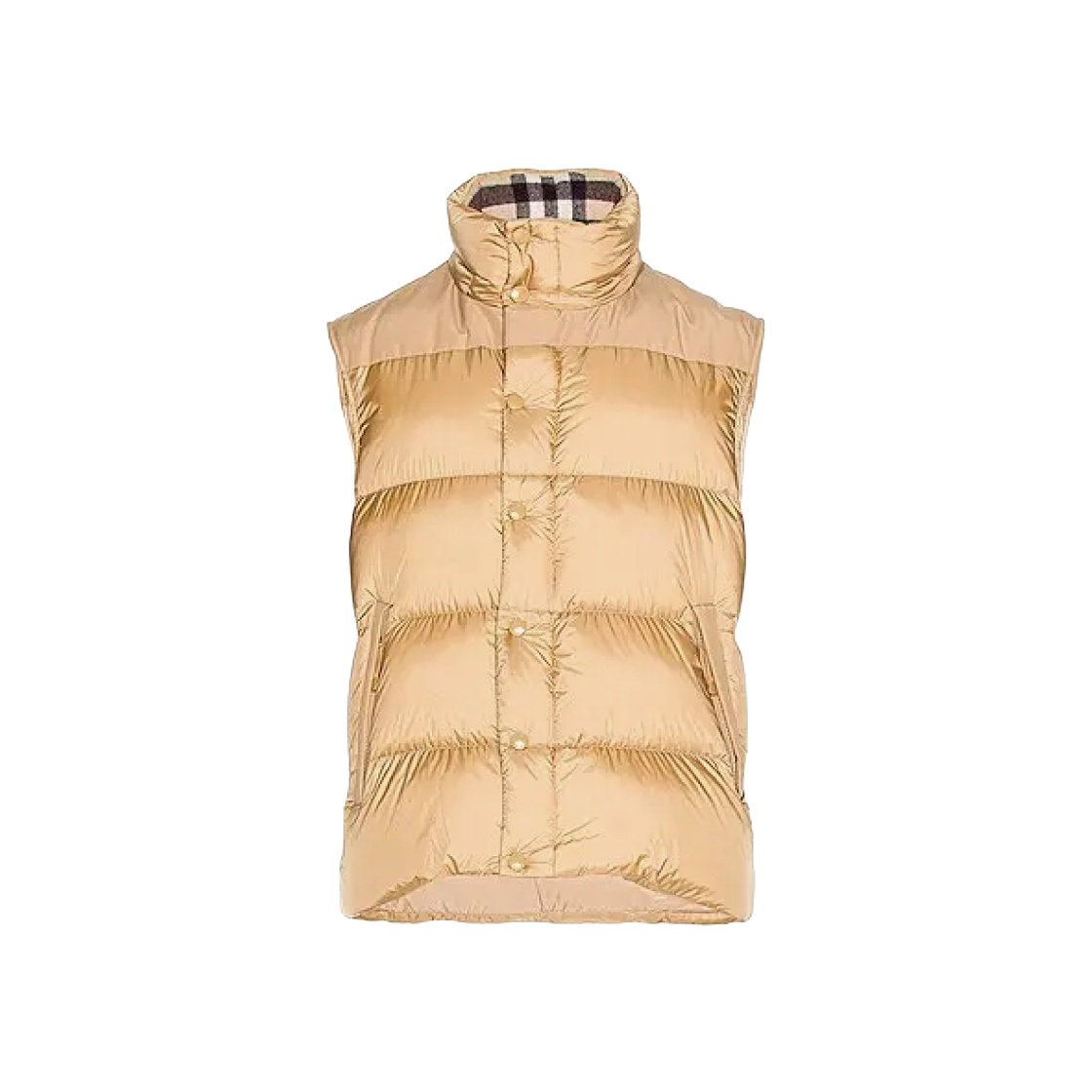 8045182 Burberry Detachable Sleeve Hood Puffer Jacket Beige - #2