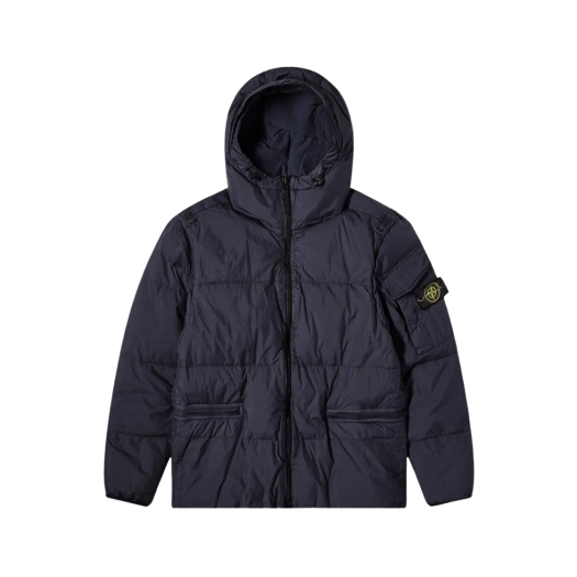 Stone Island 40223 Garment Dyed Crinkle Reps Down Jacket Navy Blue - 22FW