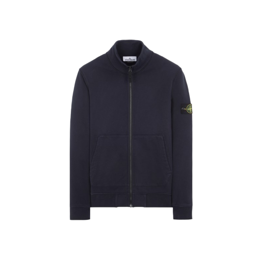 Stone Island 64351 Cotton Fleece Track Top Navy Blue - 23SS