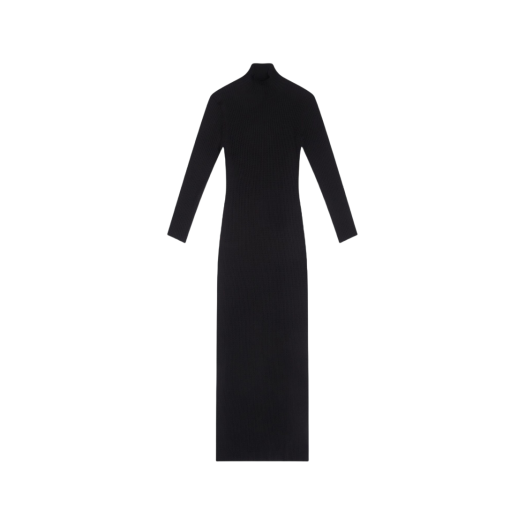 (W) Balenciaga Fitted Dress Black