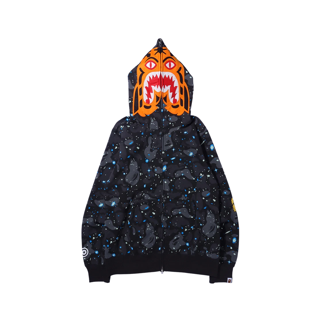 베이프 스페이스 카모 타이거 풀 집 후드 블랙 | BAPE | KREAM BAPE Space Camo Tiger Full Zip Hoodie Black
