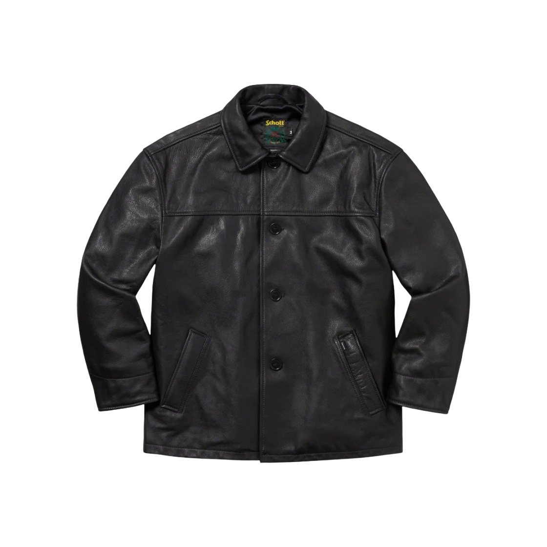 ジャケット・アウター Supreme/Schott Leather Car Coat Supreme Schott Leather Car Coat Black Men's - FW23 - US