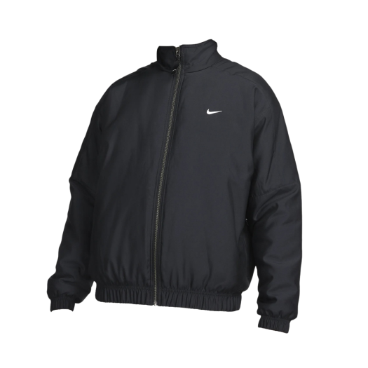 Nike NRG Solo Swoosh Satin Bomber Jacket Black - US/EU