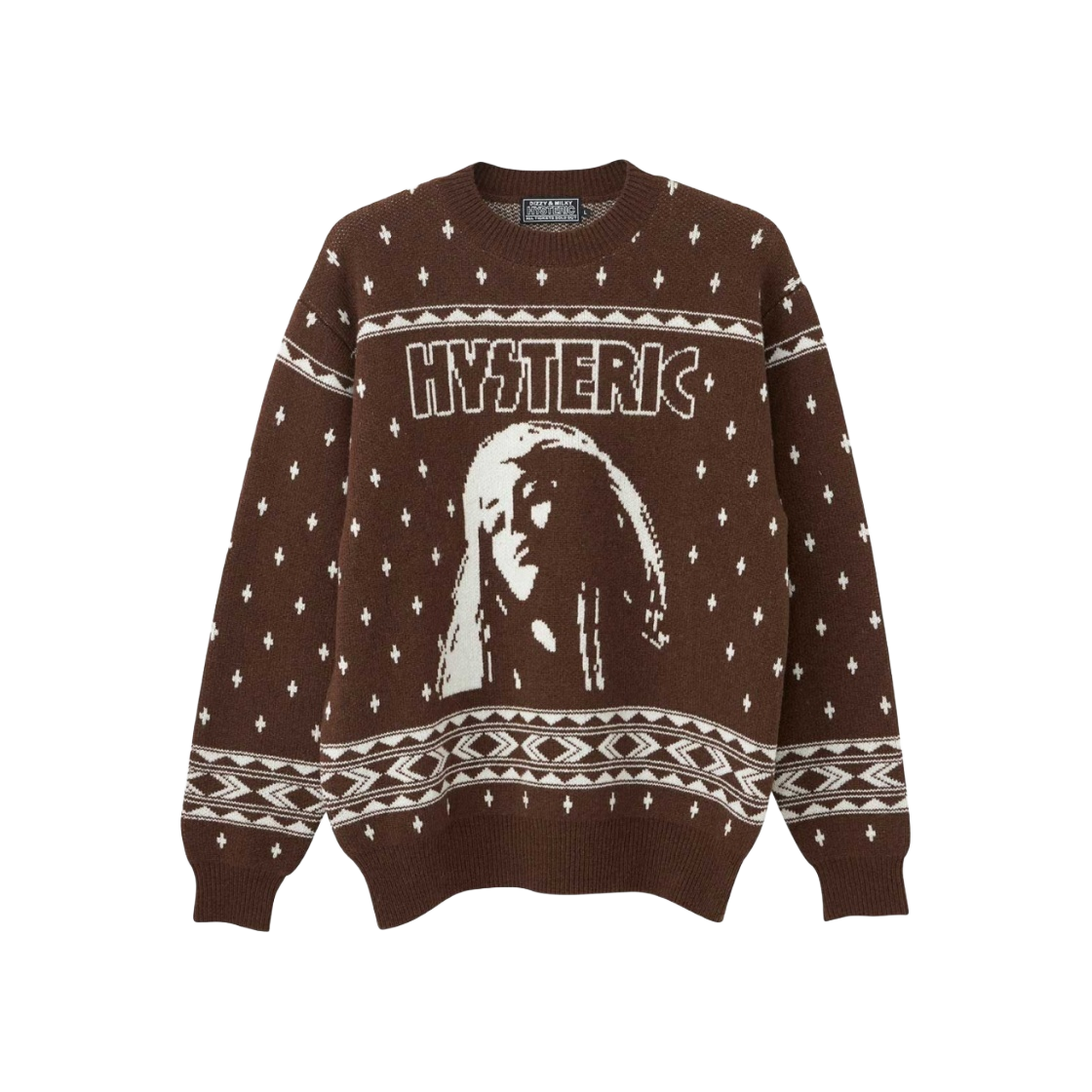 HYSTERIC GLAMOUR DISCO SUCKS クラッシュセーター HYSTERIC GLAMOUR（ヒステリックグラマー）の「DISCO SUCKS