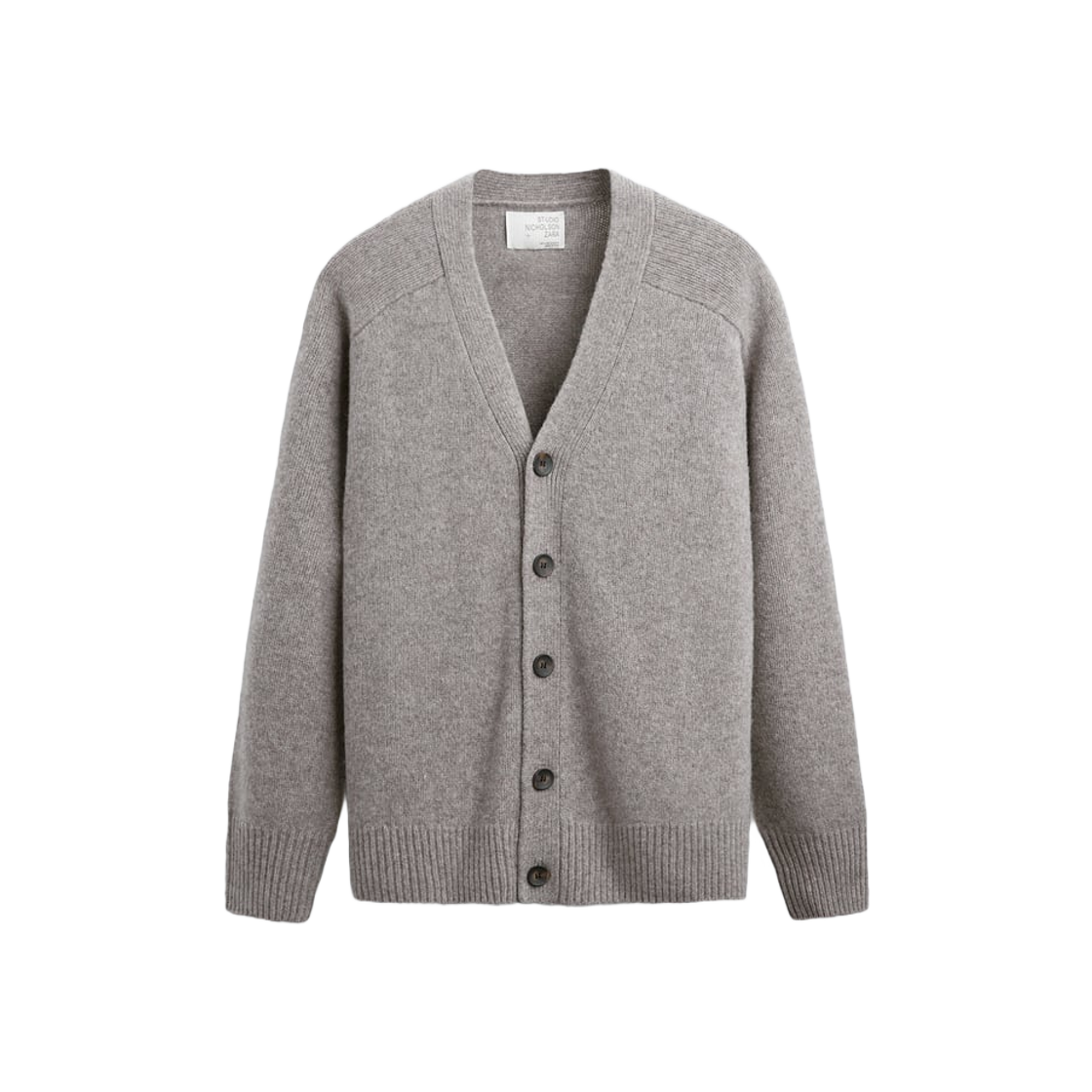 ZARA ウールブレンド カーディガン STUDIO NICHOLSON 자라 x 스튜디오 니콜슨 울 블렌드 가디건 브라운 토프 | Zara