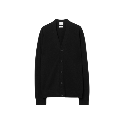 Burberry EKD Motif Cashmere Cardigan Black