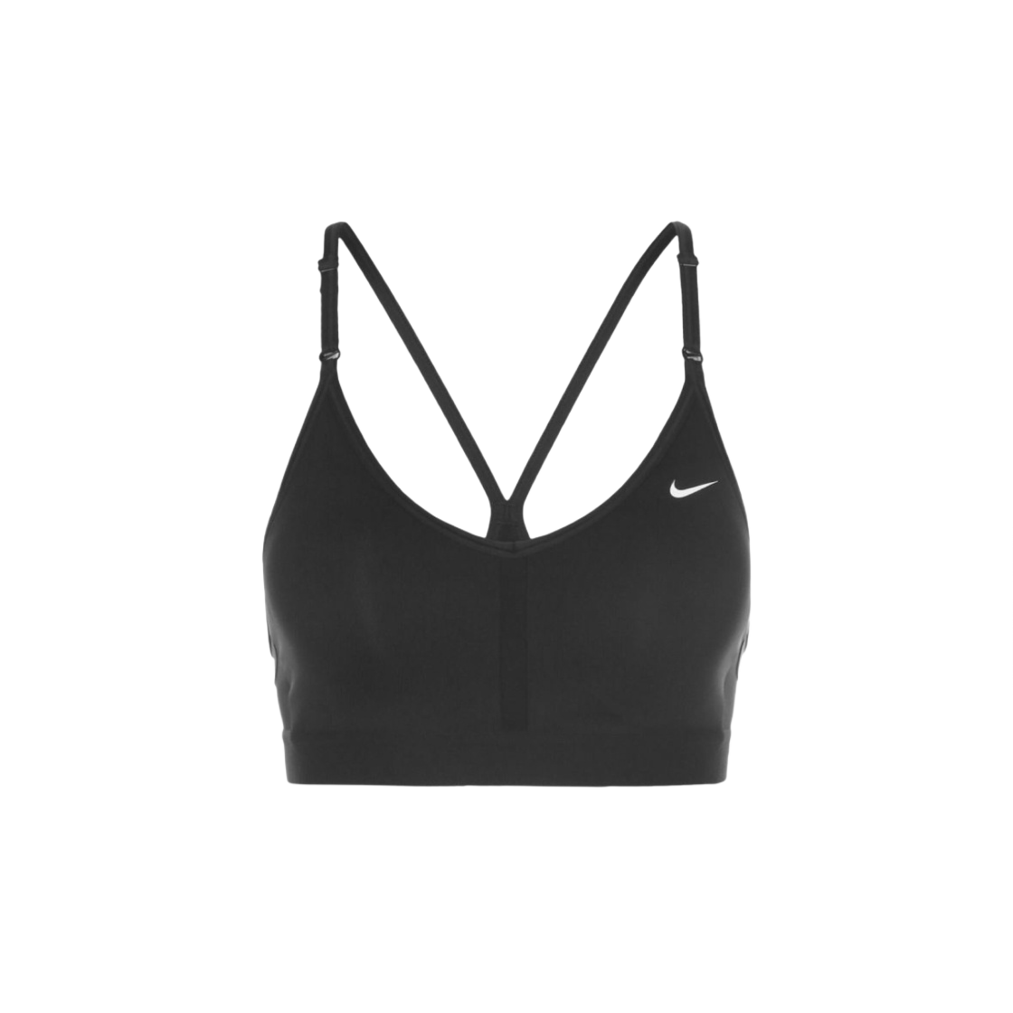 (W) 나이키 인디 라이트 서포트 패드 브이넥 스포츠 브라 블랙 - US/EU((W) Nike Indy Light-Support Padded V-Neck Sports Bra Black - US/EU) - 1