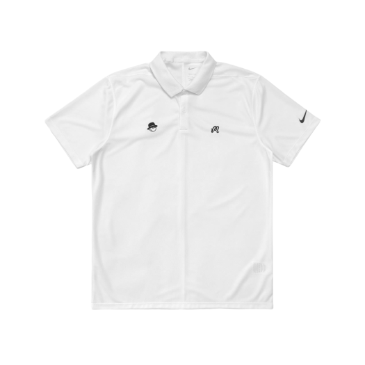 Malbon Golf x Nike Dri-Fit Victory Solid Polo Cooper Buckets White