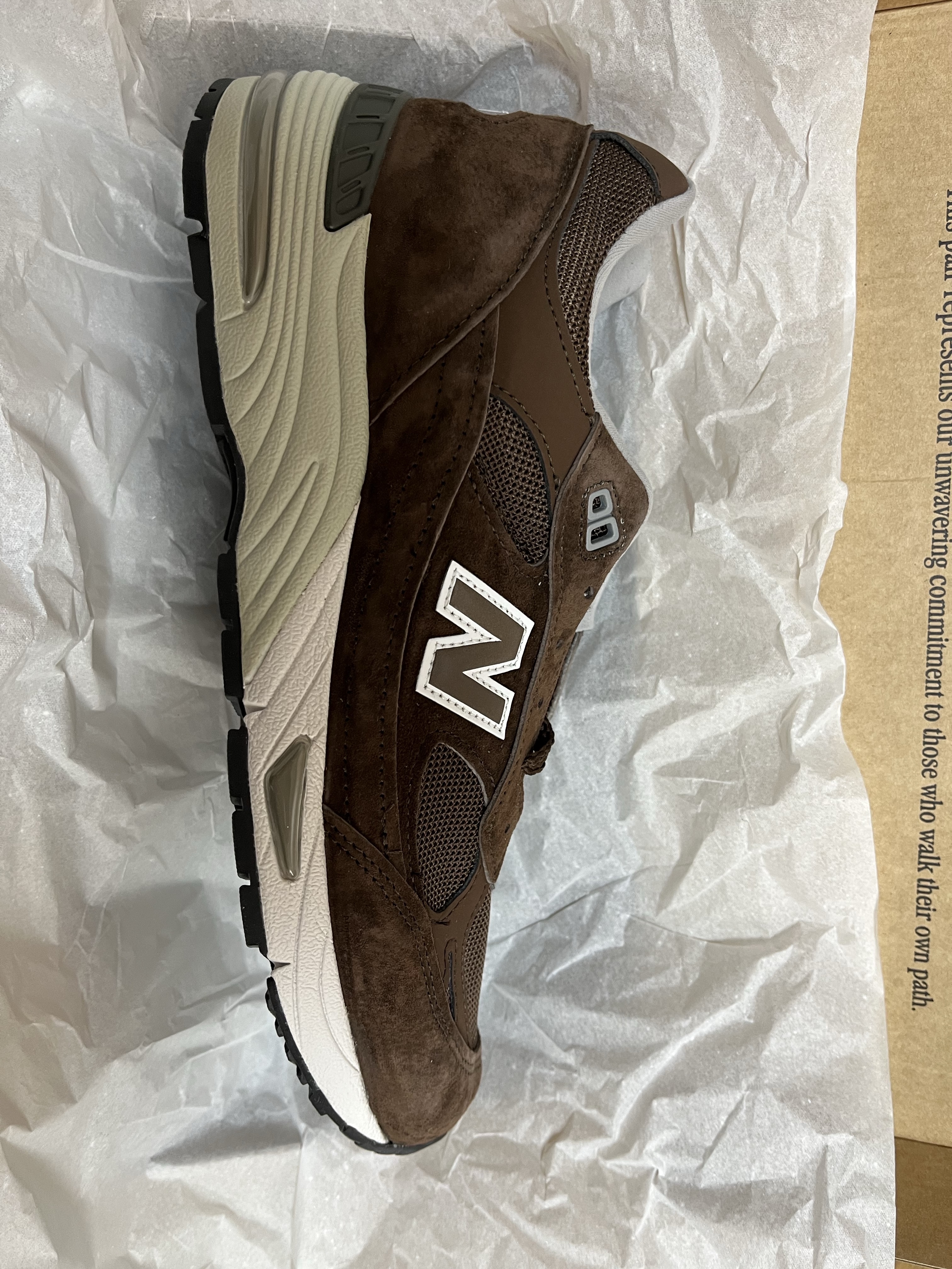 New Balance 991 Made in UK Mocha Brown 착용 스타일