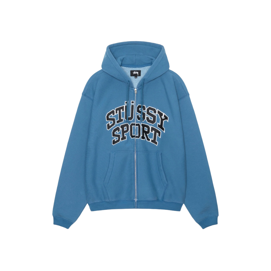 118540 Stussy Sport Zip Hoodie Blue - 대표 이미지 #1