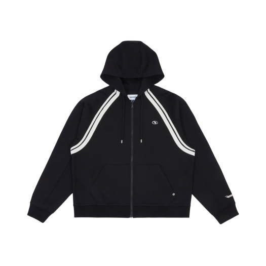 Ader Error Bashar Hood Zip-UP Noir