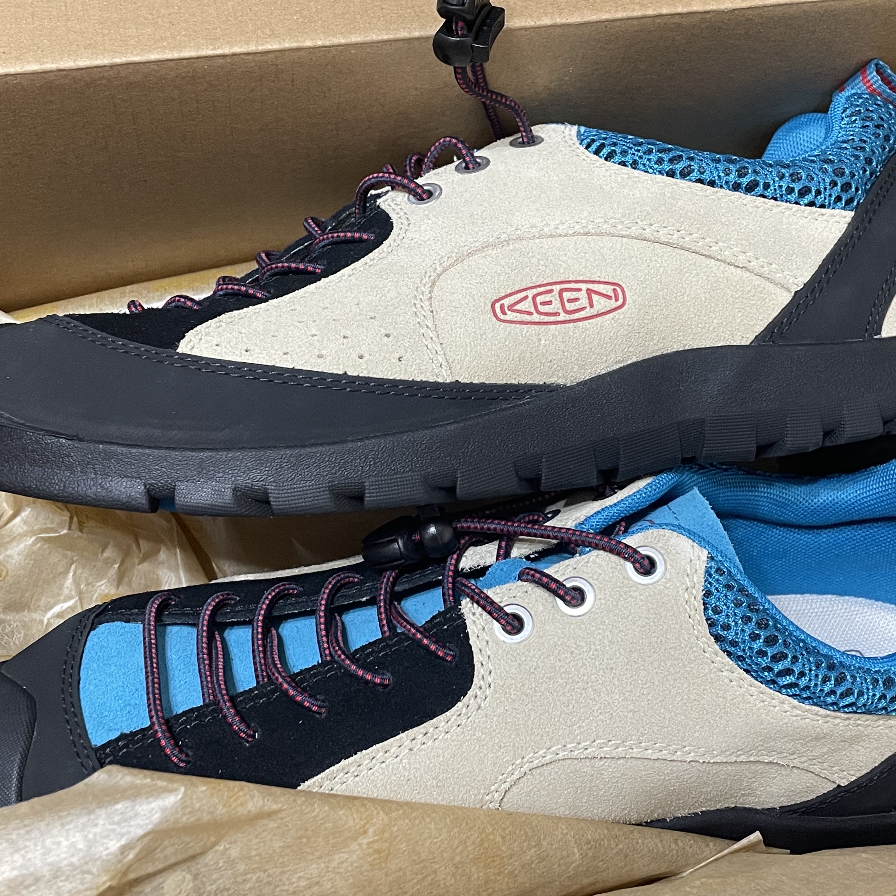 Keen Jasper Rocks SP Sneakers Beige 착용 스타일 - 1