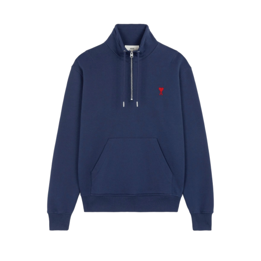 아미 스몰 하트 로고 후드 집업 블랙 - 21FW | AMI | KREAM