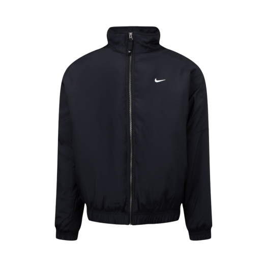 Nike NRG Solo Swoosh Satin Bomber Jacket Black Bleached Coral - US/EU