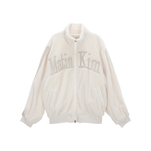 ジャケット・アウター MATIN KIM TEDDY FLEECE JUMPER IN WHITE W) 마뗑킴 테디 플리스 점퍼 블랙 | Matin Kim | KREAM