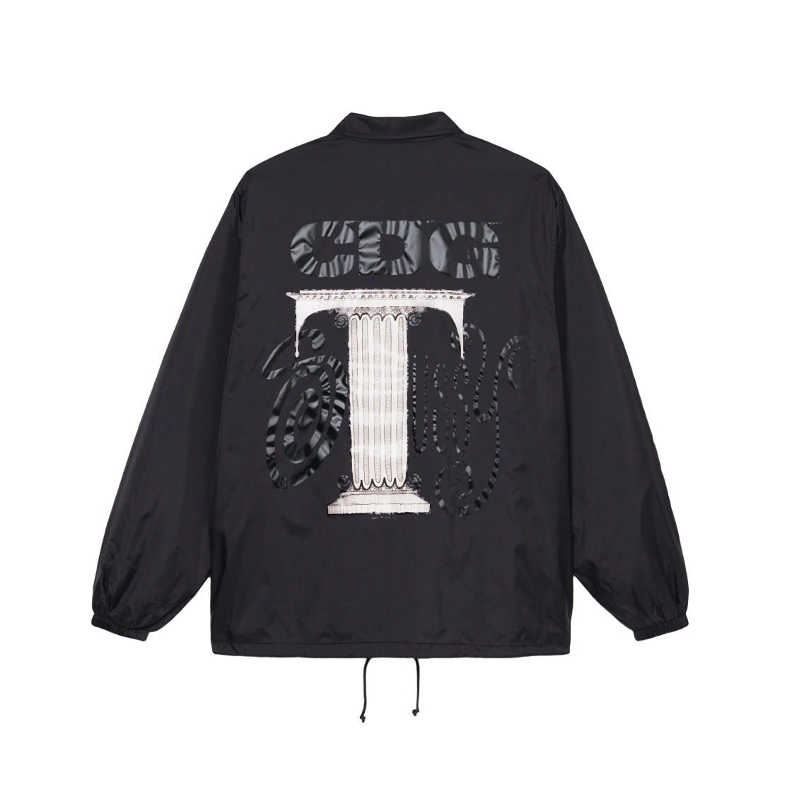 ジャケット・アウター CDG x STUSSY COACH JACKET BLACK コムデギャルソンCDG ×STÜSSY 限定コーチジャケット-2021AW-