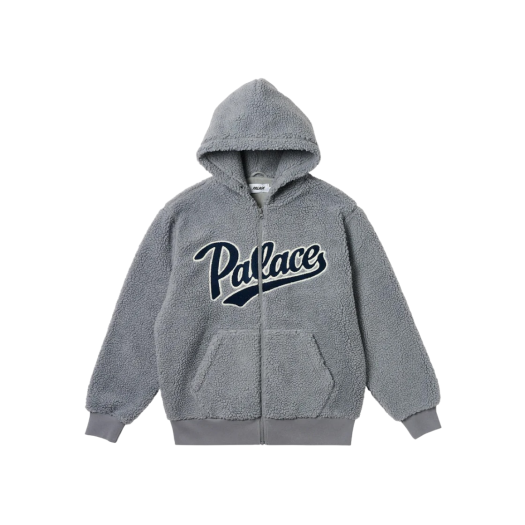 Palace Script Hood Grey - 23FW