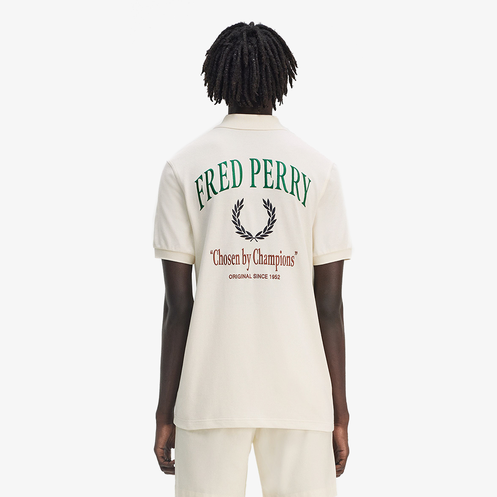 프레드페리 클럽하우스 엠브로이더드 폴로 셔츠 에크루(Fred Perry Clubhouse Embroidered Polo Shirt Ecru) - 4