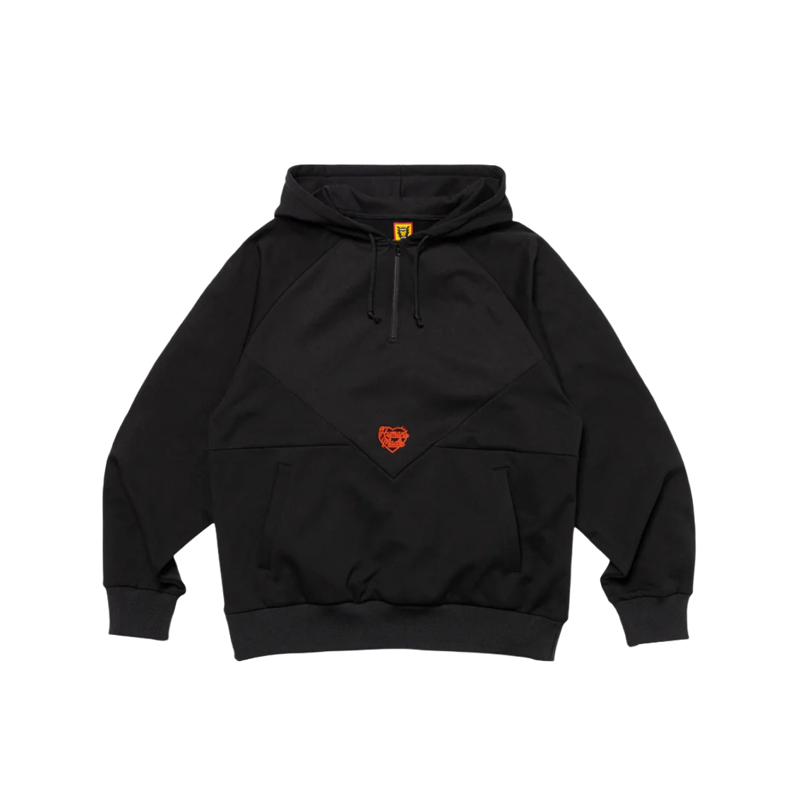 휴먼 메이드 하프집 후드 블랙 | Human Made | KREAM 휴먼 메이드 하프집 후드 블랙 | Human Made | KREAM