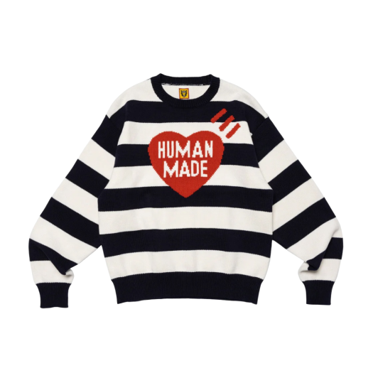 휴먼 메이드 하트 니트 스웨터 그레이 | Human Made | KREAM 휴먼 메이드 하트 니트 스웨터 그레이 | Human Made | KREAM