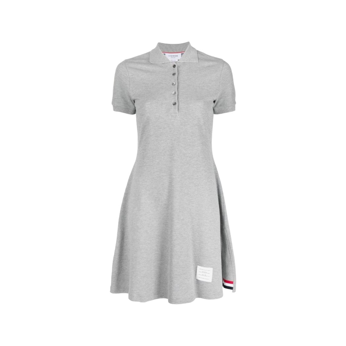 FJD097A-00050-055 (W) Thom Browne Pique Rib Gusset Tennis Dress Light Grey - 대표 이미지 #1
