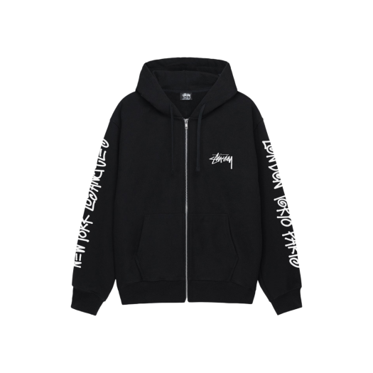 스투시 월드투어 후드 블랙 2023 | Stussy | KREAM