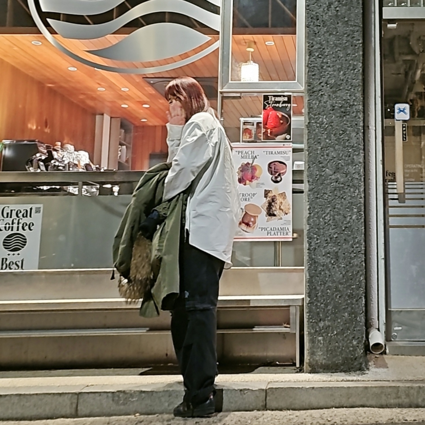 Wooyoungmi Cotton Back Logo Shirt White - 24SS, GU x Undercover Denim Convertible Wide Cargo Pants Dark Gray 착용 스타일