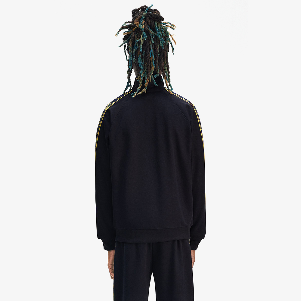 프레드페리 컨트라스트 테잎 트랙재킷 네이비/허니콤(Fred Perry Contrast Tape Track Jacket Navy/Honeycomb) - 4