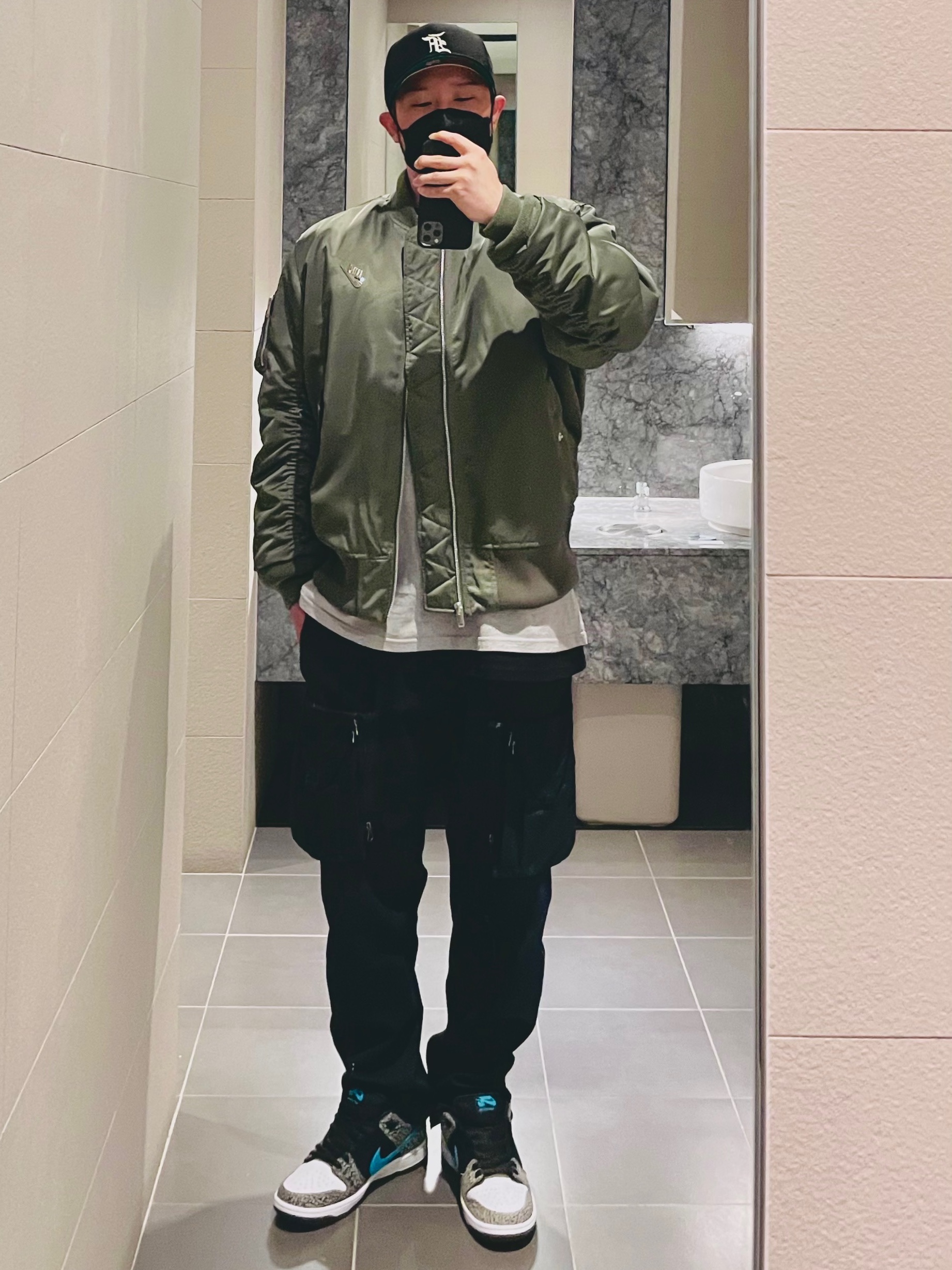 Nike NSW Punk Bomber Jacket - Asia, Nike NSW Punk Bomber Jacket - US/EU 착용 스타일