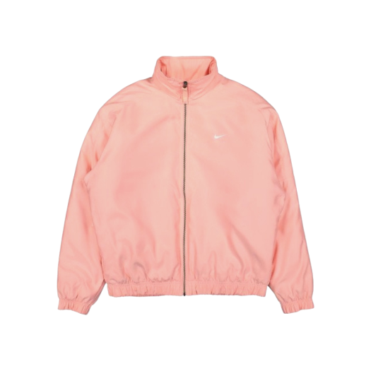 Nike NRG Solo Swoosh Satin Bomber Jacket Bleached Coral - Asia