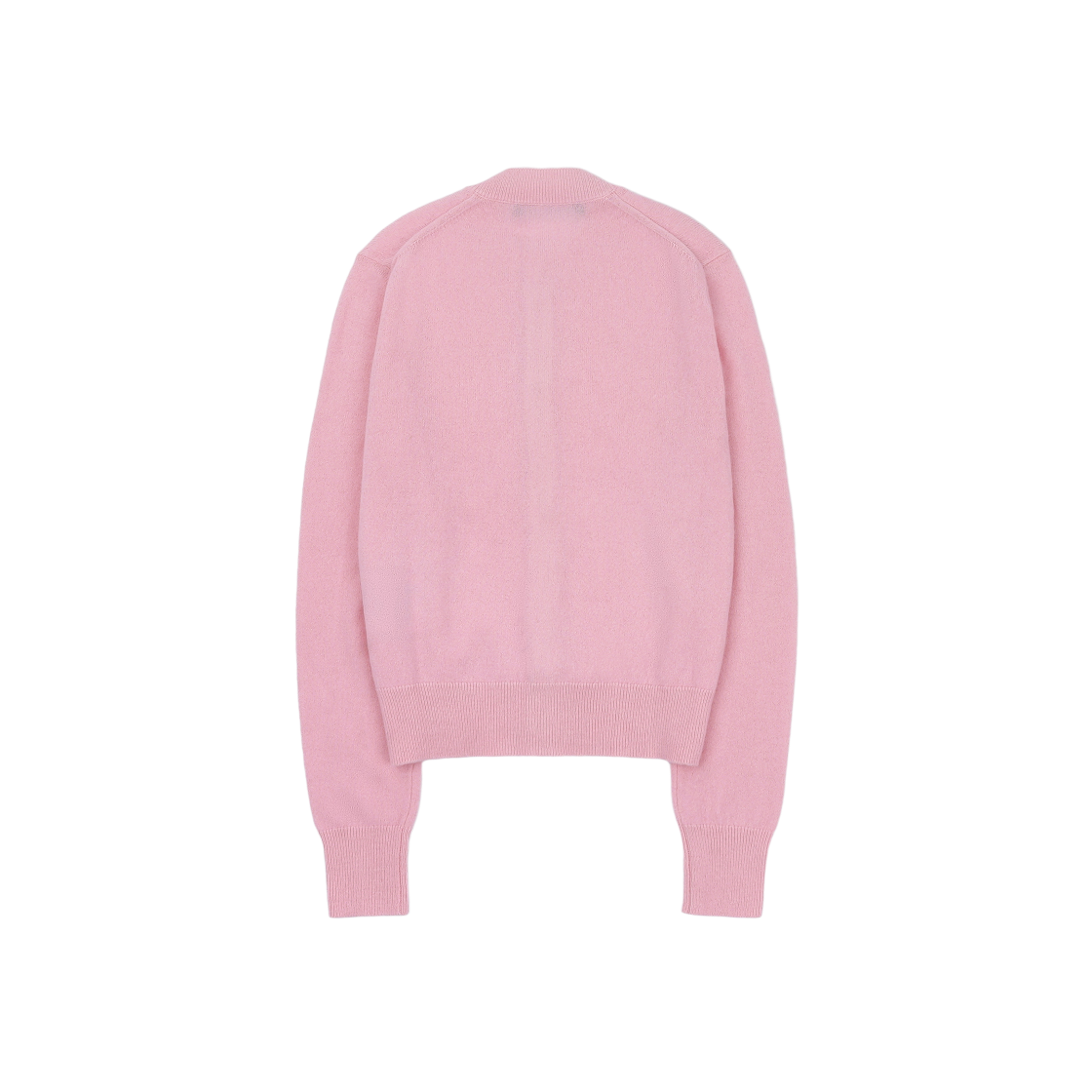 A60280-AD1 (W) Acne Studios Keva Face Crewneck Cardigan Blush Pink - #2
