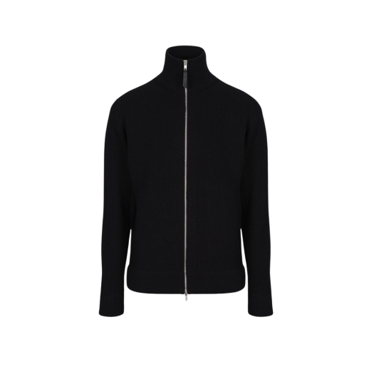 Maison Margiela Knit Zip Up Cardigan Black