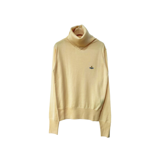 (W) Vivienne Westwood Giulia High Neck Knit Pale Yellow
