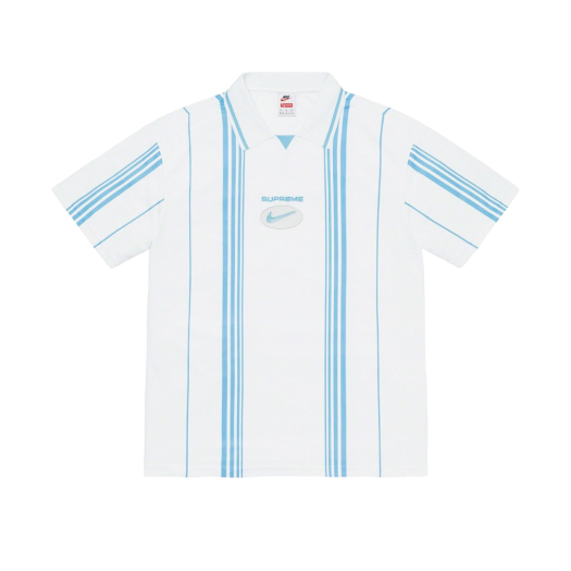 人気コラボ！Supreme x Nike Jewel Stripe Soccer Jersey White supreme nike stripe jewel soccer jersey - メルカリ