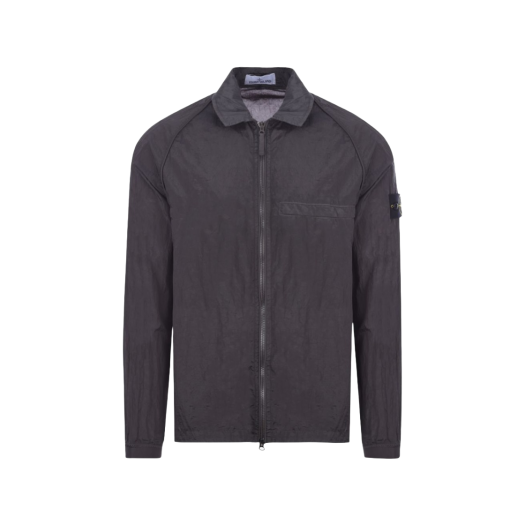 Stone Island 12321 Nylon Metal Garment Dyed Packable Overshirt Dark Grey - 22SS