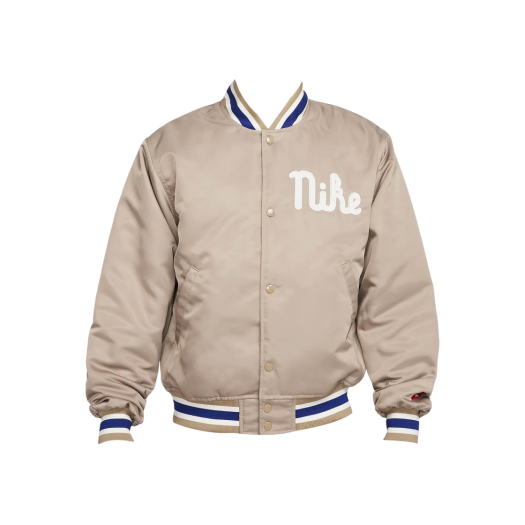 ジャケット・アウター NIKE Dugout Satin Jacket FQ7970-247 Nike Dugout Loose Satin Jacket Asia Sizing 'Khaki Sail